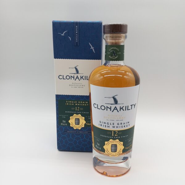 Clonakilty Single Grain Irish Whisky, Bordeaux Cask Finish, aged 12 Years, 46%alc/vol