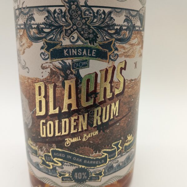 Blacks Golden Rum, 40% Vol., Blacks Brewery, Irland – Bild 2